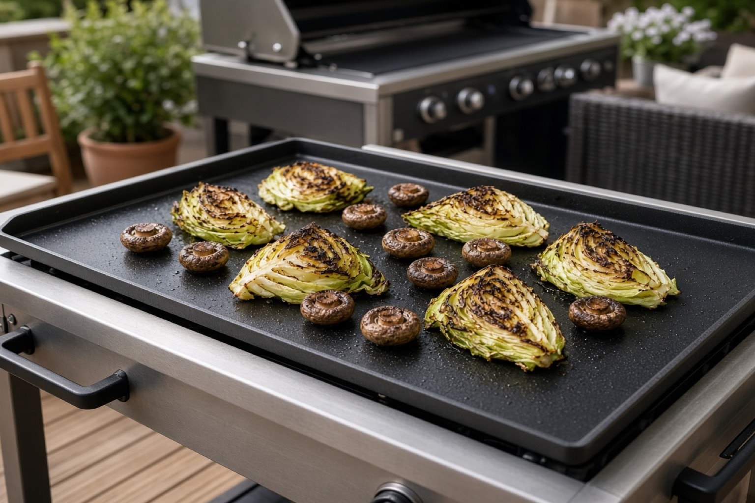 Jørgsholm Hybrid stegeplade med stor flade på grill