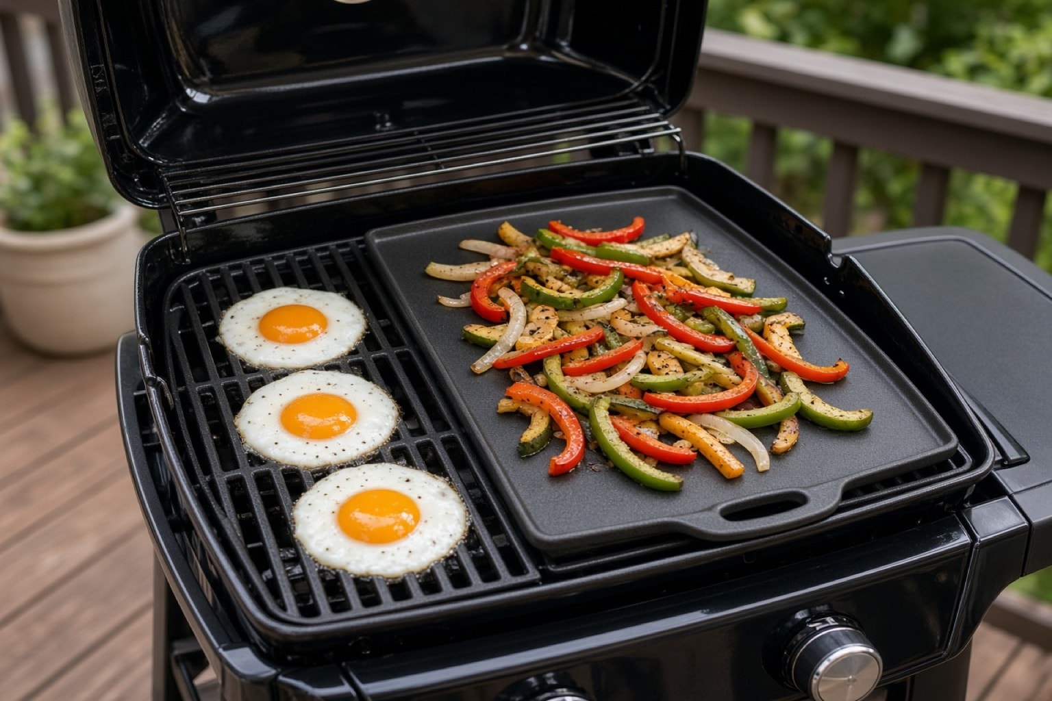 Weber Crafted plancha i porcelænsemaljeret støbejern