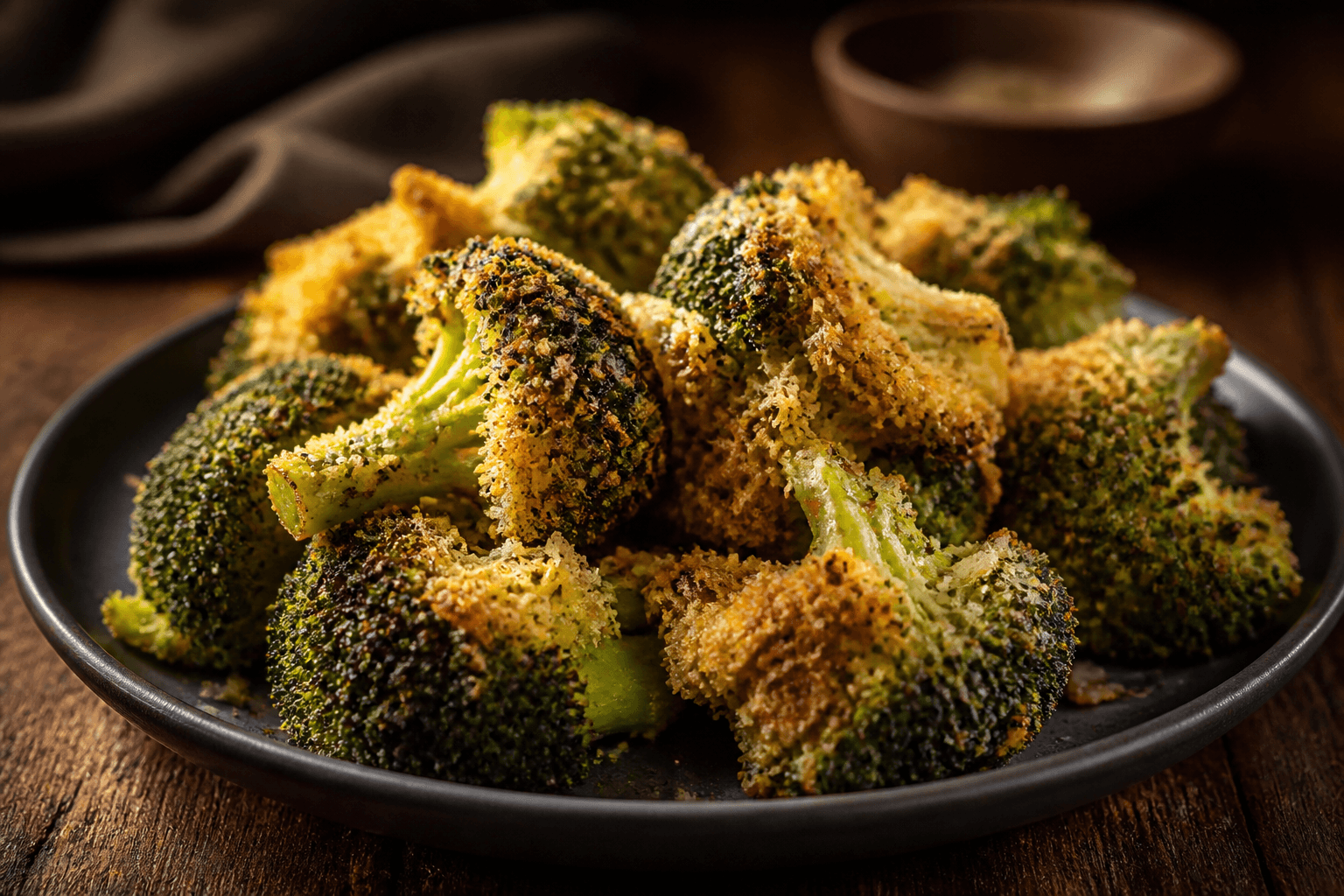 Parmesan-panerede broccolibuketter med sprød skorpe