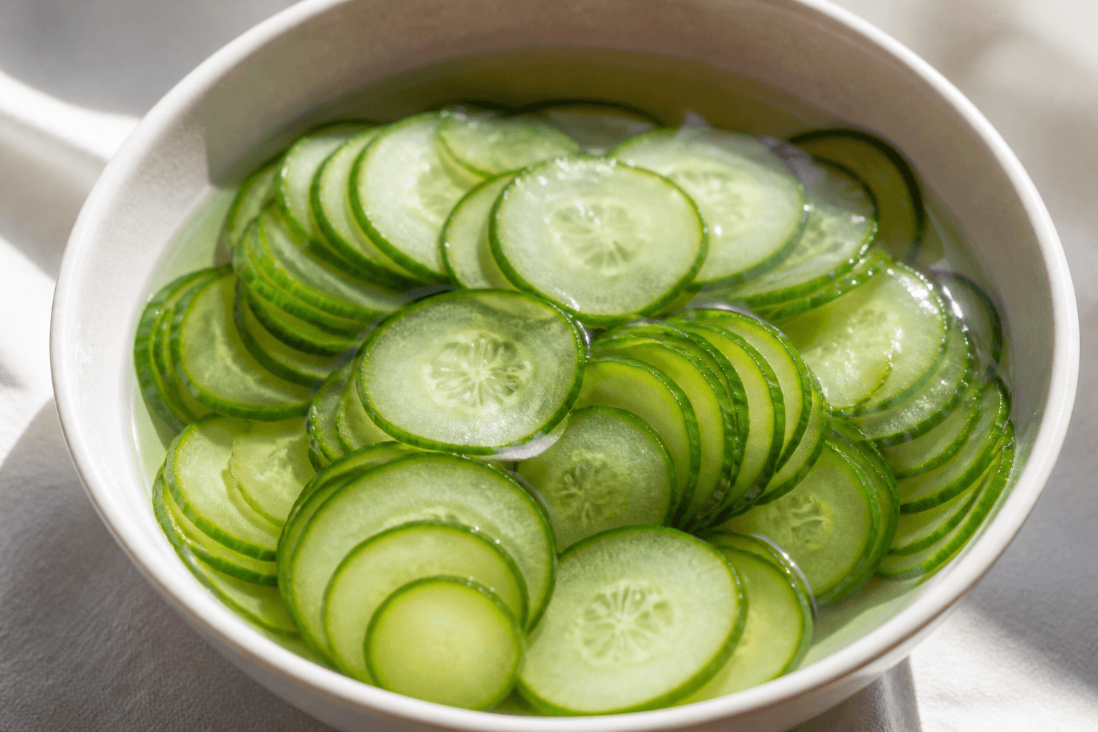 Asiatisk salt-sprængt agurkesalat med chiliolie