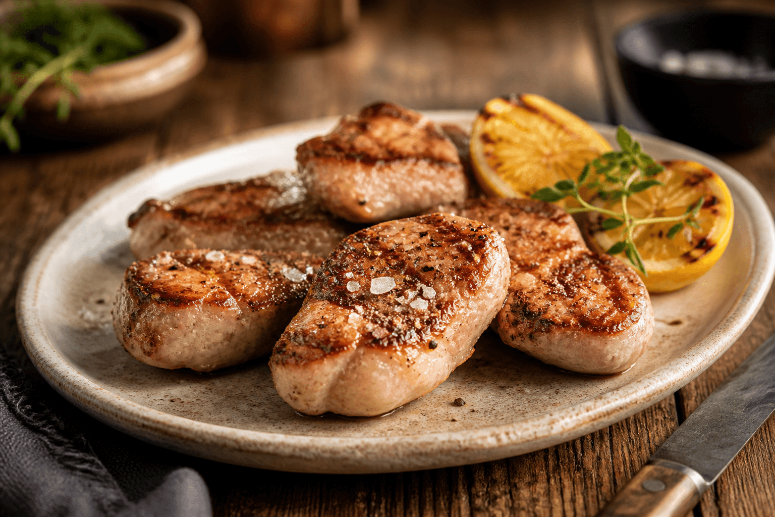 Grillede kalvebrisler med sprød skorpe