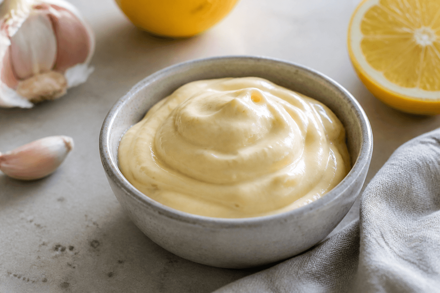 Skål med røget aioli